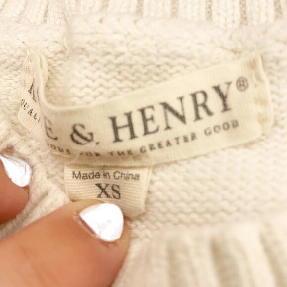 Hope and Henry Cable Knit Sweater Size XS (4) - Picture 6 of 6